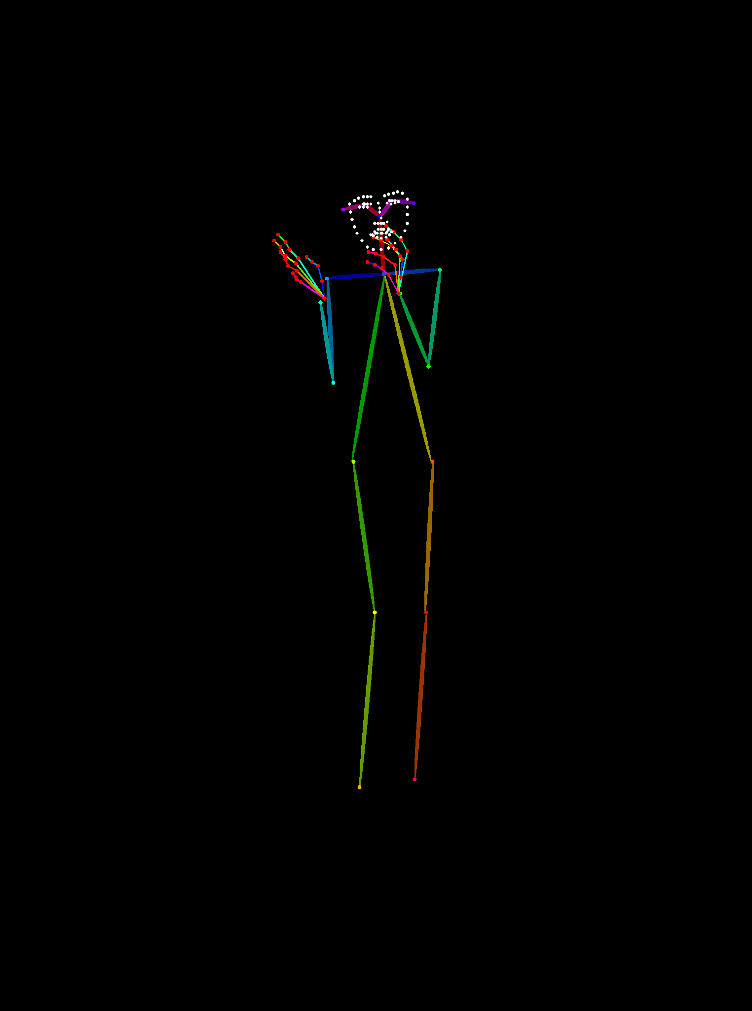 HLP-0001 正面站立 skeleton