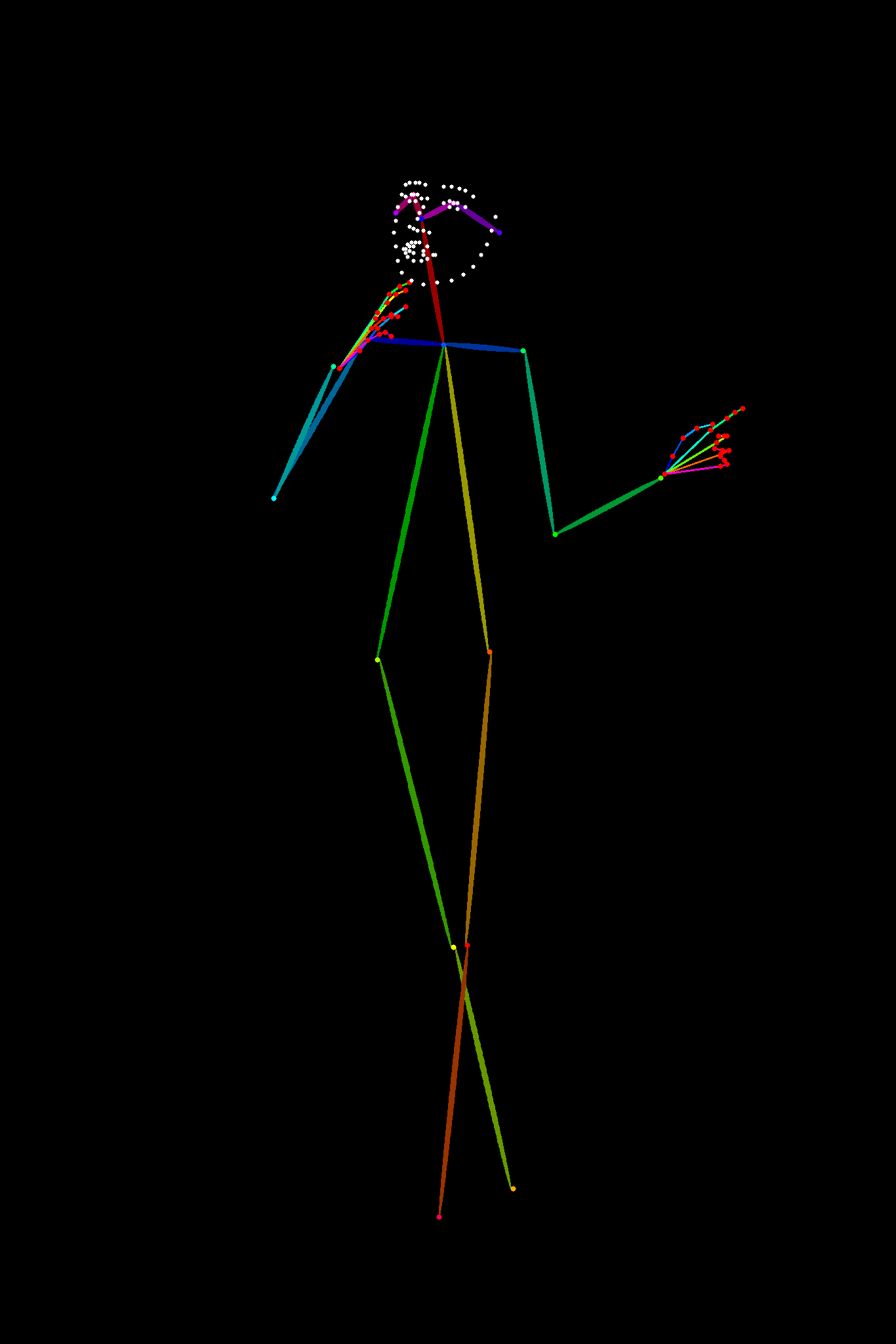 HLP-0011 ¾站姿 skeleton