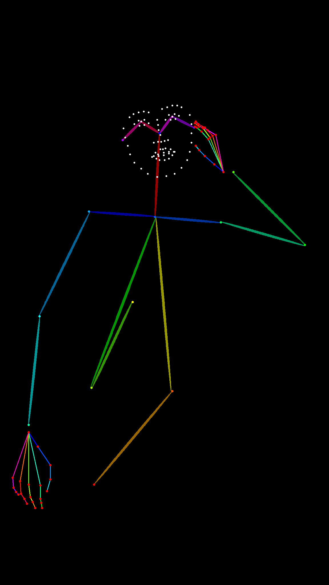 HLP-0016 坐姿 skeleton